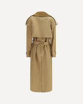 Double-breasted Trench Coat - BEIGE | Base Blu