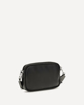 Small Pebble Messenger Shoulder Bag - BLACK | Base Blu