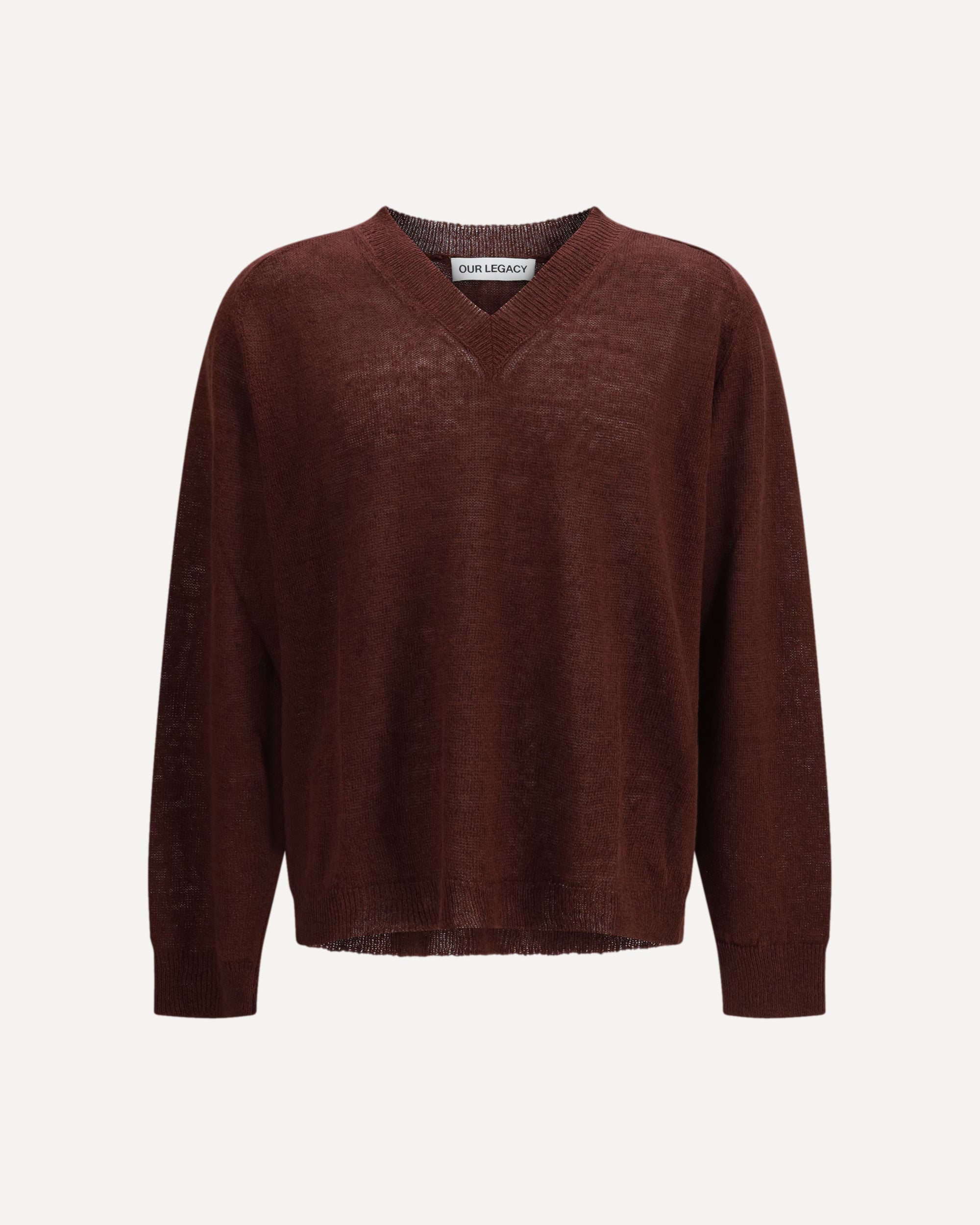 OUR LEGACY V-neck Sweater BORDEAUX | Base Blu