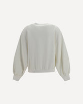 Felpa in cotone e lino - BIANCO | Base Blu