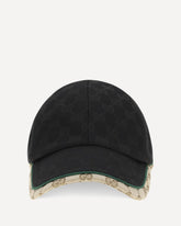 GG cotton fabric Baseball Hat - BLACK | Base Blu