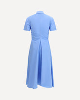 Abito camicia midi in cotone - AZZURRO | Base Blu