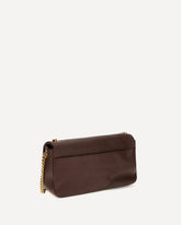 Love Birds Click Soft Horizontal leather Shoulder Bag - BROWN | Base Blu