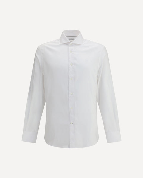 BRUNELLO CUCINELLI Cotton Shirt WHITE | Base Blu