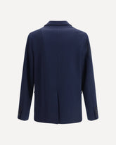 Cotton jersey Jacket - BLUE | Base Blu