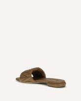 Matelassé nappa leather Sandals - BEIGE | Base Blu