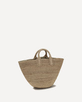 Raffia Handbag - BEIGE | Base Blu