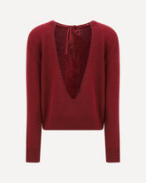 Maglione a maniche lunghe girocollo  - BORDEAUX | Base Blu