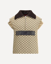 Gilet Bomber con tasca frontale - BEIGE | Base Blu