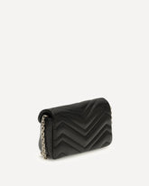 Mini Borsa a spalla GG Marmont - NERO | Base Blu