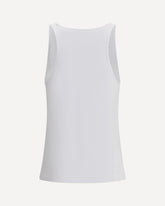 Oval D ribbed tank Top - WHITE | Base Blu