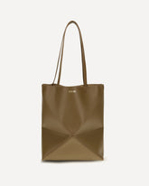 Puzzle Fold Tote Bag - BROWN | Base Blu