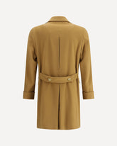 Double-breasted midi Coat - BROWN | Base Blu
