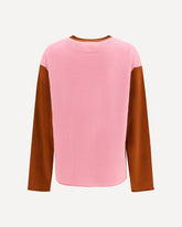 Baseball Oversized Crew Sweater - PINK | Base Blu