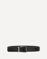 Intrecciato leather Belt - BLACK | Base Blu