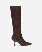 Suede high Boots - BROWN | Base Blu