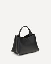 Borsa a Mano in pelle micro - NERO | Base Blu