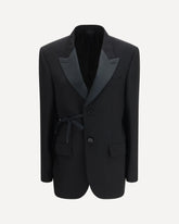 Wrap tailored Jacket - BLACK | Base Blu