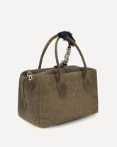 Vita Medium leather Travel Bag - BROWN | Base Blu