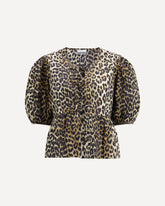 Leopard cotton Shirt - MULTICOLOUR | Base Blu