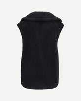 Gilet in Teddy di alpaca e lana - NERO | Base Blu