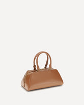 Antigona East-West small Handbag - BROWN | Base Blu