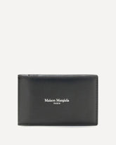 Portafoglio in Pelle  - NERO | Base Blu