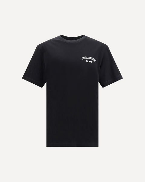 DSQUARED2 Logoed T-Shirt BLACK | Base Blu