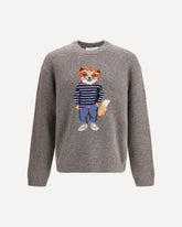 Dressed Fox Intarsia wool Jumper - GREY | Base Blu