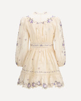 Mini Abito scollato Patience - CREMA  | Base Blu