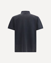 Maglia polo in cotone  - NERO | Base Blu