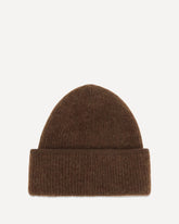 Gros Grain Ribbed Beanie - BROWN | Base Blu