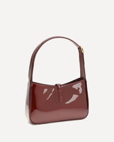 Borsa a Tracolla Le 5 à 7 in pelle verniciata - BORDEAUX | Base Blu