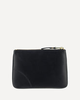 Portamonete in pelle - NERO | Base Blu