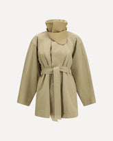 Cotton Trench Coat - BEIGE | Base Blu
