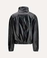Vinyl zip Jacket - BLACK | Base Blu