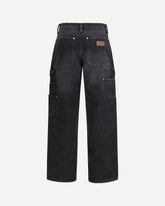 Zip Carpenter Pants - BLACK | Base Blu