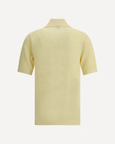 Linen Polo Shirt - YELLOW | Base Blu