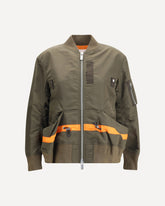 Giacca bomber in nylon - VERDE | Base Blu