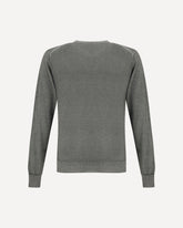 Green V-neck Sweater - GREY | Base Blu