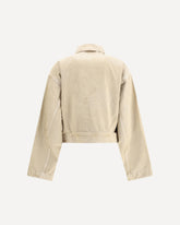 Giacca workwear crop - BEIGE | Base Blu