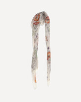 Skull & Spider Floral Scarf - CREAM | Base Blu