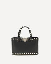 Rockstud Shopping mini Handbag - BLACK | Base Blu