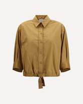 Half-sleeve popline Shirt - YELLOW | Base Blu