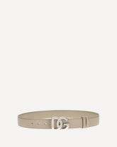 Calfskin leather Belt - BEIGE | Base Blu