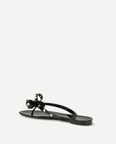 Rockstud flip-flop Sandals in PVC - BLACK | Base Blu