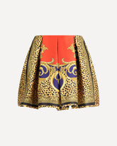 Silk-Blend Duchesse Mini Skirt - MULTICOLOUR | Base Blu