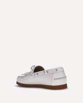 Palm Avenue Boat Loafers - WHITE | Base Blu