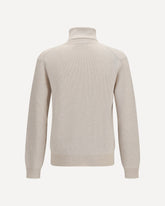 Wool and cashmere turtleneck Sweater - BEIGE | Base Blu