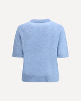 Puppies short sleeve Sweater - LIGHT BLUE | Base Blu